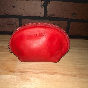 Vintage Small Furla Red Cosmetic Case